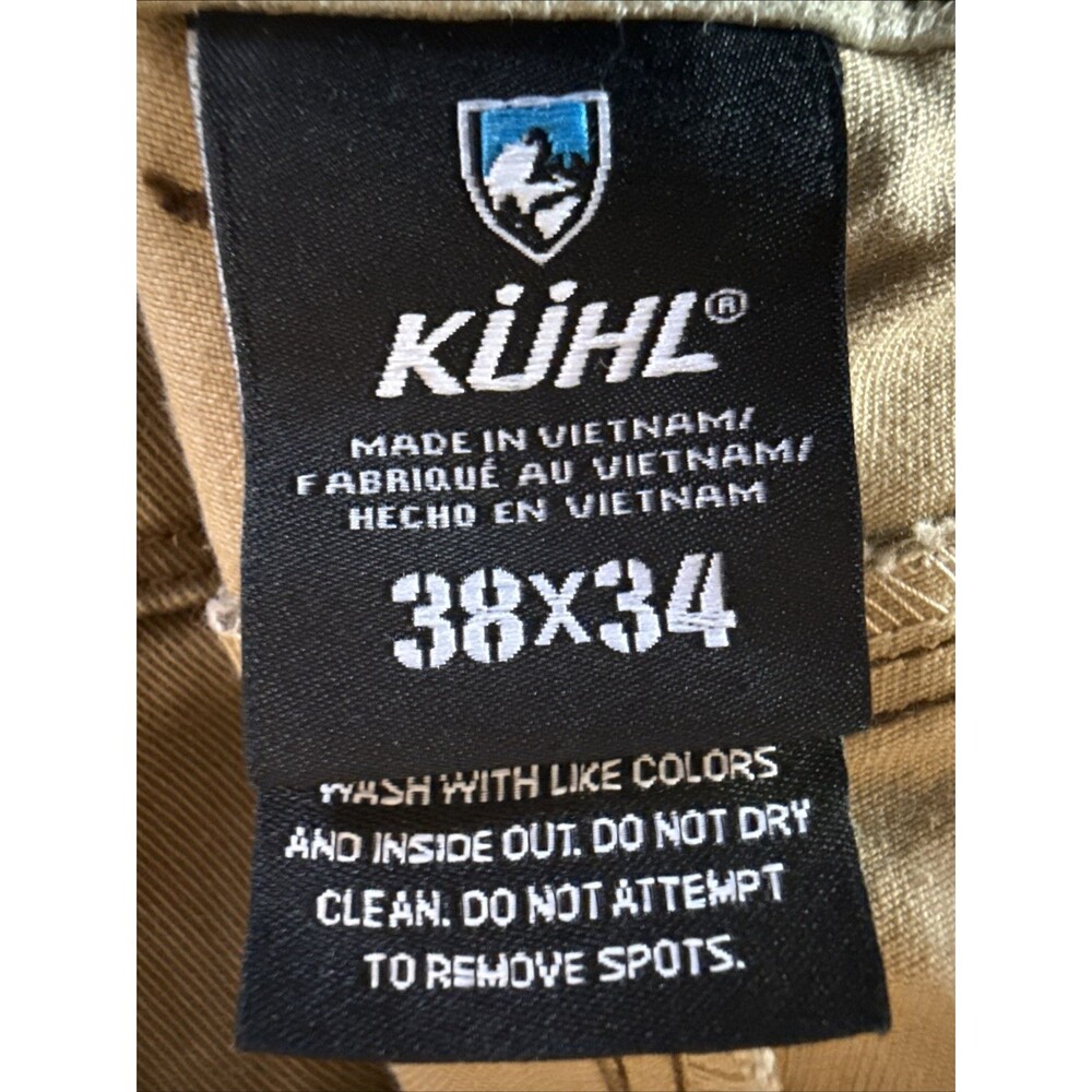 Kuhl Men's FREE RYDR Vintage Patina Dye Pants 38x34 Espresso Brown Gorpcore Outd